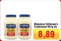 Oferta de Hellmann's - Maionese Tradicional por R$8,89 em Spani Atacadista