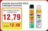 Oferta de Raid - Inseticida Aerossol Embalagem Economica por R$13,49 em Spani Atacadista