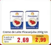 Oferta de Piracanjuba - Creme De Leite por R$2,69 em Spani Atacadista