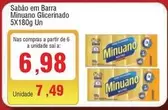 Oferta de Minuano - Sabão Em Barra Glicerinado por R$6,98 em Spani Atacadista