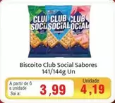 Oferta de Sabores - Biscoito Club Social Sabores por R$3,99 em Spani Atacadista