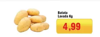 Oferta de Batata Lavada por R$4,99 em Spani Atacadista