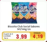 Oferta de Sabores - Biscoito Club Social Sabores por R$3,99 em Spani Atacadista