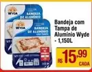 Oferta de Wyda - Bandeja Com Tampa De Aluminio por R$15,99 em Super Muffato