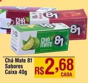 Oferta de Mate - Chá Mate 81 Sabores Caixa por R$2,68 em Super Muffato