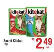 Oferta de Kitekat - Sache por R$2,49 em Fort Atacadista