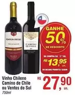 Oferta de Rs - Vinho Chileno por R$13,95 em Fort Atacadista