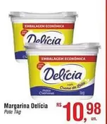 Oferta de Delícia - Margarina por R$10,98 em Fort Atacadista