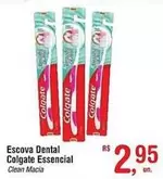 Oferta de Colgate - Escova Dental Essencial por R$2,95 em Fort Atacadista