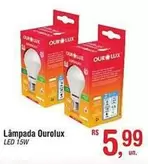 Oferta de Lux - Lâmpada Ourolux Led por R$5,99 em Fort Atacadista