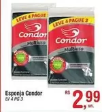 Oferta de Condor - Esponja por R$2,99 em Fort Atacadista