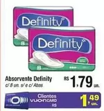 Oferta de Definity - Absorvente por R$1,79 em Fort Atacadista