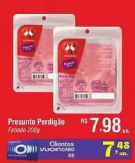 Oferta de Perdigão - Presunto por R$7,98 em Fort Atacadista