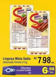 Oferta de Sadia - Linguiça Mista por R$7,98 em Fort Atacadista