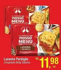 Oferta de Perdigão - Lasanha por R$11,98 em Fort Atacadista