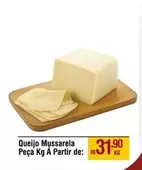 Oferta de Queijo Mussarela Peça Kg À Partir De: por R$31,9 em Max Atacadista