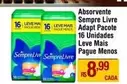 Oferta de Sempre Livre - Absorvente Adapt Pacote 16 Unidades Leve Mais Pague Menos por R$8,99 em Max Atacadista