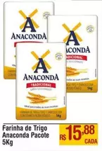 Oferta de Anaconda - Farinha De Trigo por R$15,88 em Max Atacadista