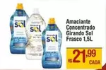 Oferta de Girando Sol - Amaciante Concentrado por R$21,99 em Max Atacadista