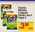 Oferta de Limppano - Esponja Multiuso por R$3,98 em Max Atacadista