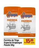 Oferta de Pacote - Farinha De Trigo Especial Arapongas por R$15,88 em Max Atacadista