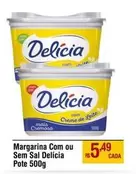 Oferta de Q Delicia - Margarina Com Ou Sem Sal por R$5,49 em Max Atacadista