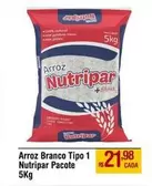 Oferta de Nutripar - Arroz Branco Tipo 1 por R$21,98 em Max Atacadista