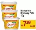 Oferta de Cremosy - Margarina Pote por R$7,99 em Max Atacadista