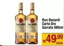 Oferta de Bacardi - Run Carta Oro por R$49,99 em Max Atacadista