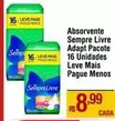 Oferta de Sempre Livre - Absorvente Adapt Pacote 16 Unidades Leve Mais Pague Menos por R$8,99 em Max Atacadista