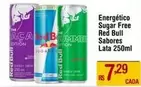 Oferta de Sabores - Energético Sugar Free Red Bull por R$7,29 em Max Atacadista