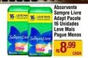 Oferta de Sempre Livre - Absorvente Adapt Pacote 16 Unidades Leve Mais Pague Menos por R$8,99 em Max Atacadista