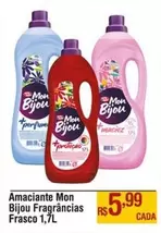 Oferta de Mon Bijou - Amaciante  Fragrâncias Frasco por R$5,99 em Max Atacadista