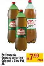 Oferta de Guaraná Antarctica - Refrigerante Original O Zero Pet por R$7,99 em Max Atacadista