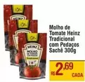 Oferta de Heinz - Molho De Tomate Tradicional Com Pedaços por R$2,69 em Max Atacadista