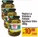 Oferta de La Violetera - Pepino  Fatiado Agridoce Vidro por R$10,98 em Max Atacadista