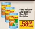 Oferta de Mais - Pano Multiuso Azul Brilhas Rolo por R$58,98 em Max Atacadista