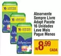 Oferta de Sempre Livre - Absorvente Adapt Pacote 16 Unidades Leve Mais Pague Menos por R$8,99 em Max Atacadista