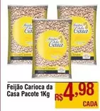 Oferta de Casa - Feijão Carioca por R$4,98 em Max Atacadista