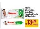 Oferta de Huggies - Toalha Umedecida Muxclean Pacote 48 Unidades por R$13,99 em Max Atacadista