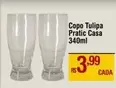 Oferta de Casa - Copo Tulipa Pratic por R$3,99 em Max Atacadista