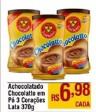 Oferta de 3 Corações - Achocolatado Chocolatto Em Po por R$6,98 em Max Atacadista