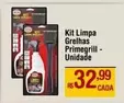 Oferta de Kit Grelhas Primegrill- Unidade por R$32,99 em Max Atacadista