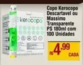 Oferta de Kerocopo - Copo Descartavel Ou Transparente Ps 180ml Com 100 Unidades por R$4,99 em Max Atacadista