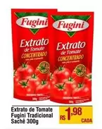 Oferta de Fugini - Extrato De Tomate Tradicional Sache por R$1,98 em Max Atacadista