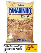 Oferta de Canarinho - Feijão Carioca Tipo 1 por R$5,28 em Max Atacadista