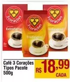 Oferta de 3 Corações - Café por R$18,99 em Max Atacadista