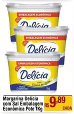 Oferta de Delícia - Margarina Delicia Com Sal Embalagem por R$9,89 em Max Atacadista