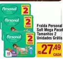 Oferta de Personal - Fralda  Soft Mega Paco Tamanhos 2 Unidades Gratis por R$27,49 em Max Atacadista