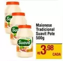 Oferta de Suavit - Maionese Tradicional por R$3,98 em Max Atacadista